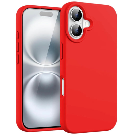 Husa iPhone 16 Silicon, Microfibra in Interior,Rosu + diverse culori