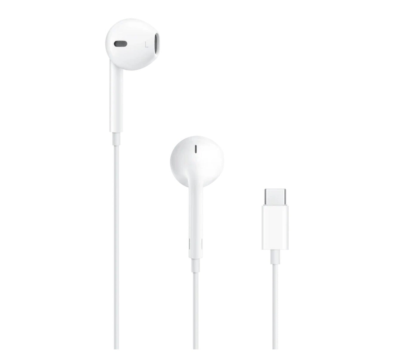 Casti iPhone, Cu Fir, In-ear, Microfon, Conector USB-C, alb