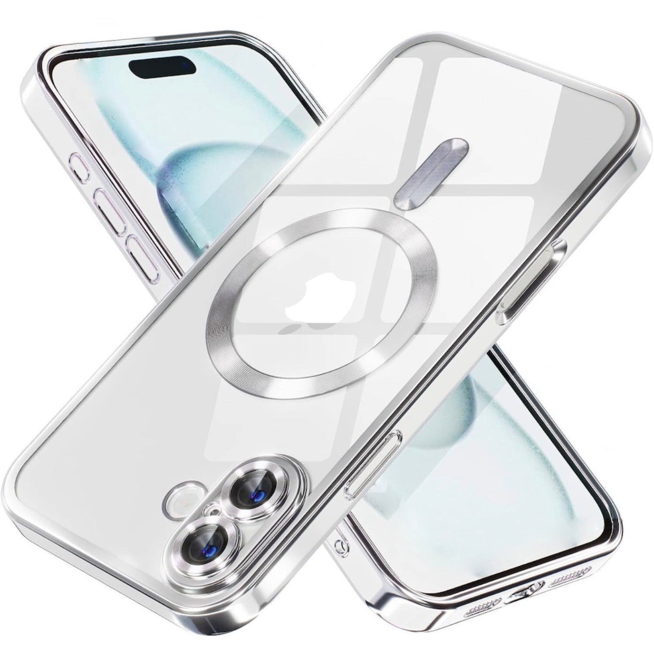 Husa iPhone 11 ,MagSafe si protectie pentru lentile,Argintiu+alte culori