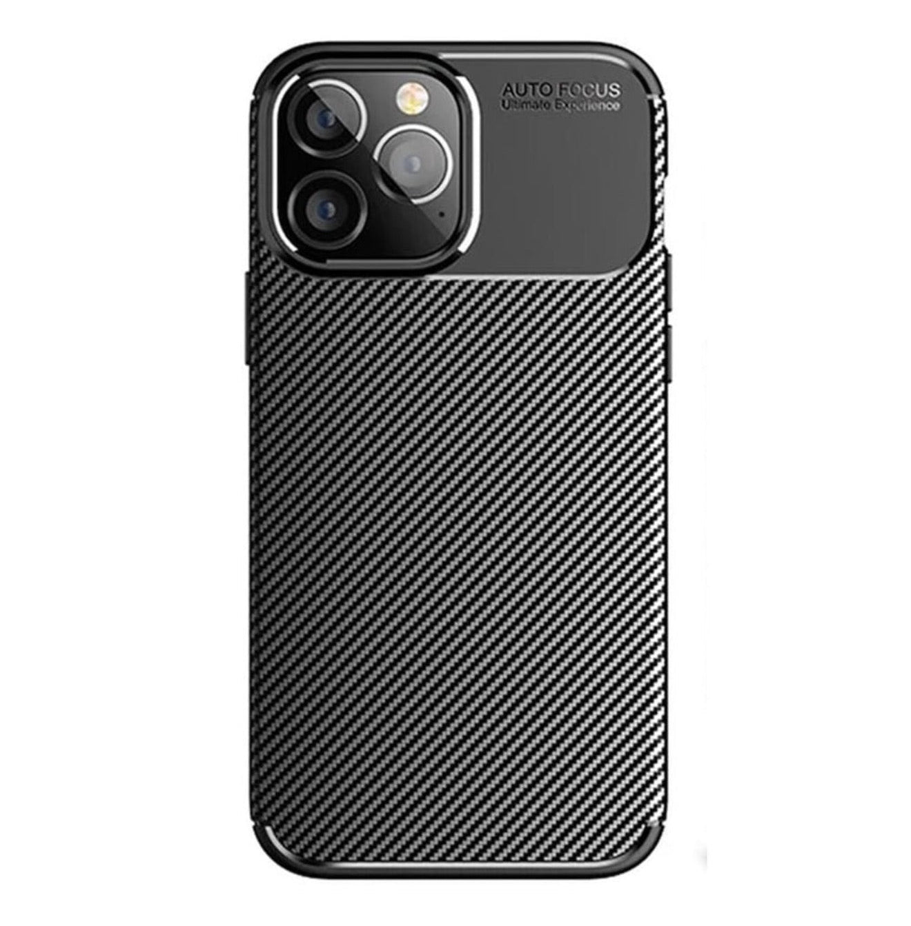 Husa iPhone 16 Pro Silicon CarbonFiber ,Antisoc, negru