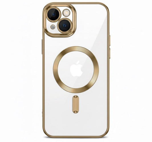 Husa iPhone 14 Plus ,MagSafe si protectie pentru lentile,Auriu+alte culori