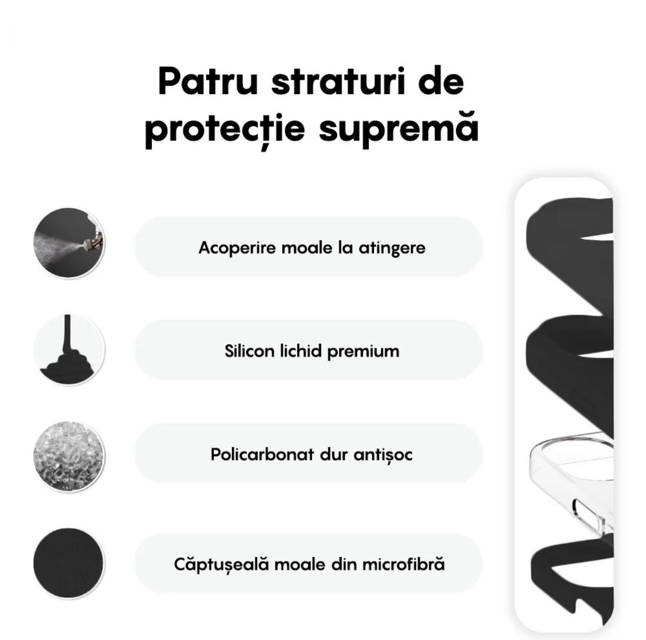 Husa iPhone 16 Plus , Silicon, Microfibra in Interior,Galben + diverse culori