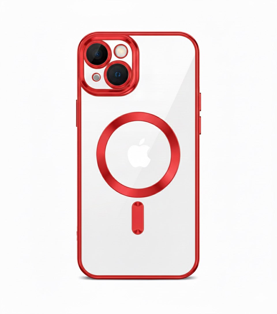 Husa iPhone 14 Plus ,MagSafe si protectie pentru lentile,Auriu+alte culori