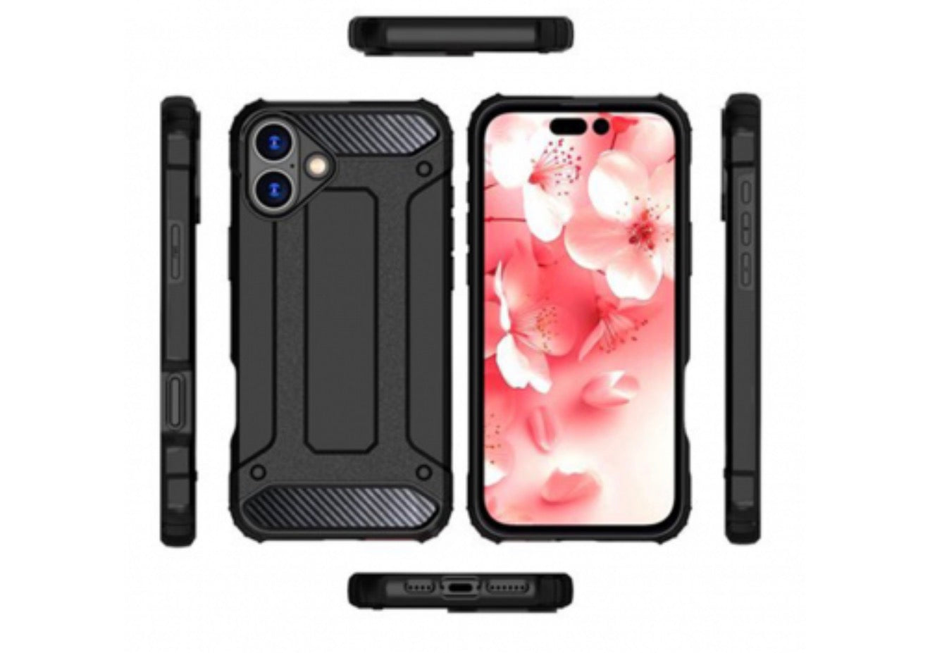 Husa Hybrid Antisoc , iPhone 16 ,Negru +alte culori