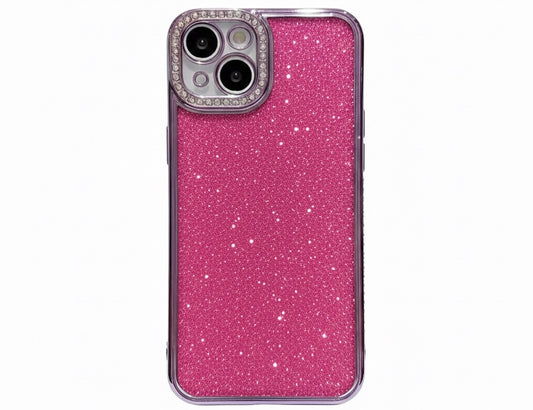 Husa iPhone 14 ,Sclipici,strasuri si pietre pe margini, Argintiu +alte culori