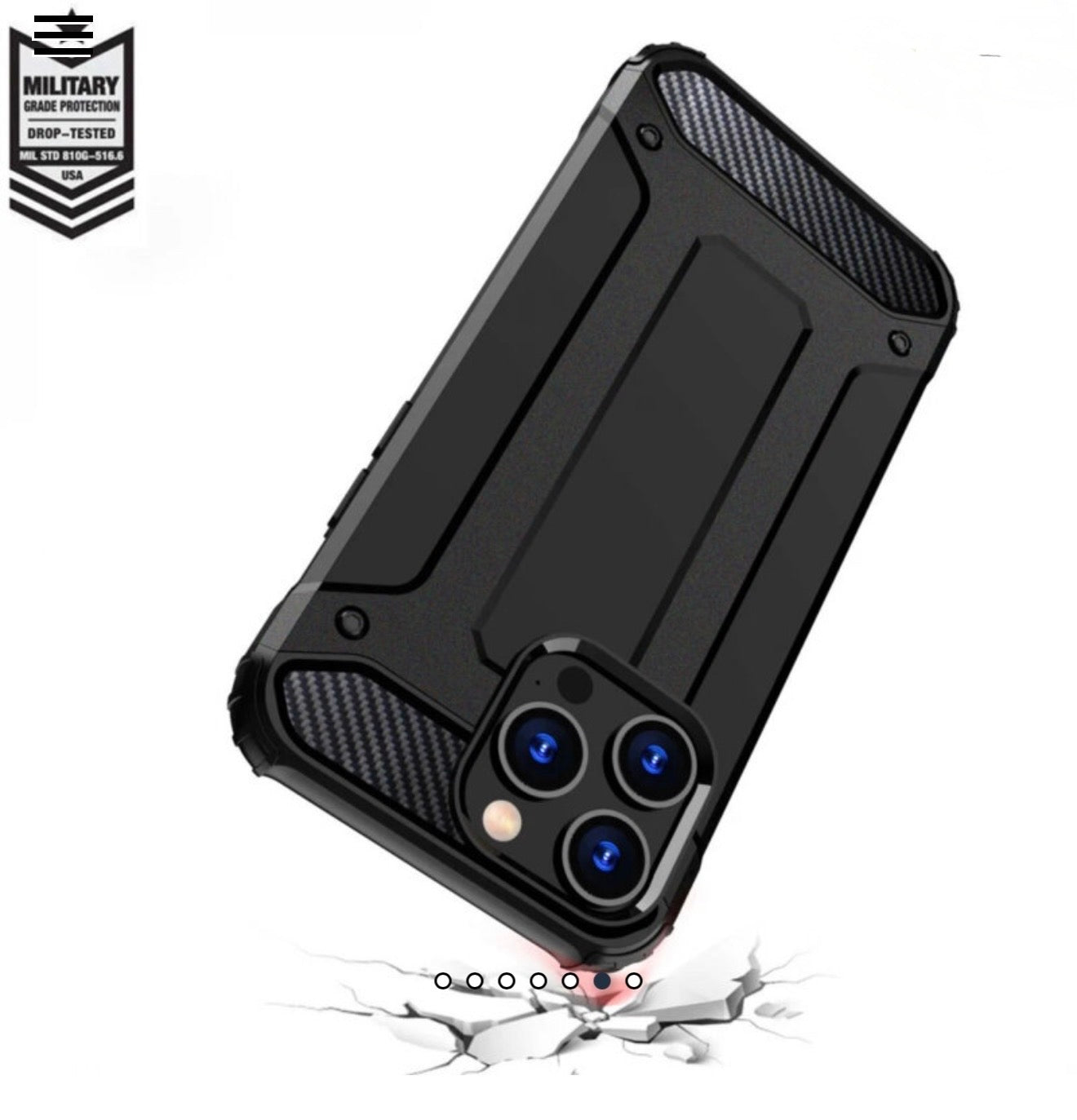 Husa Hybrid Antisoc , iPhone 16 Pro ,Negru +alte culori