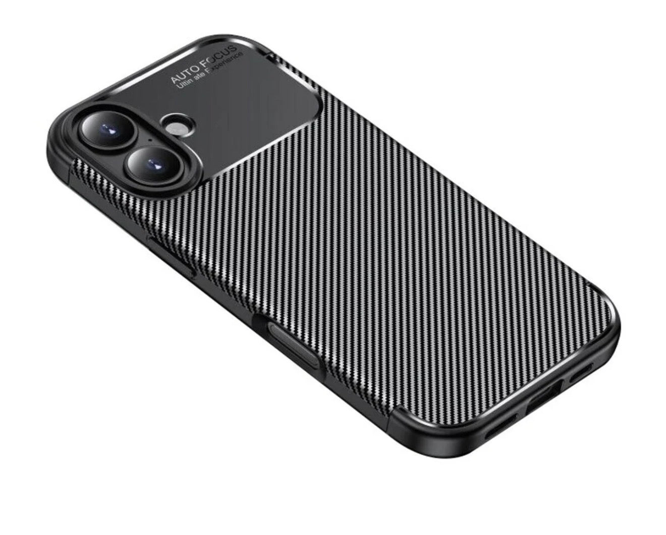 Husa iPhone 17, Silicon , Textura Carbon - AutoFocus ,Antisoc