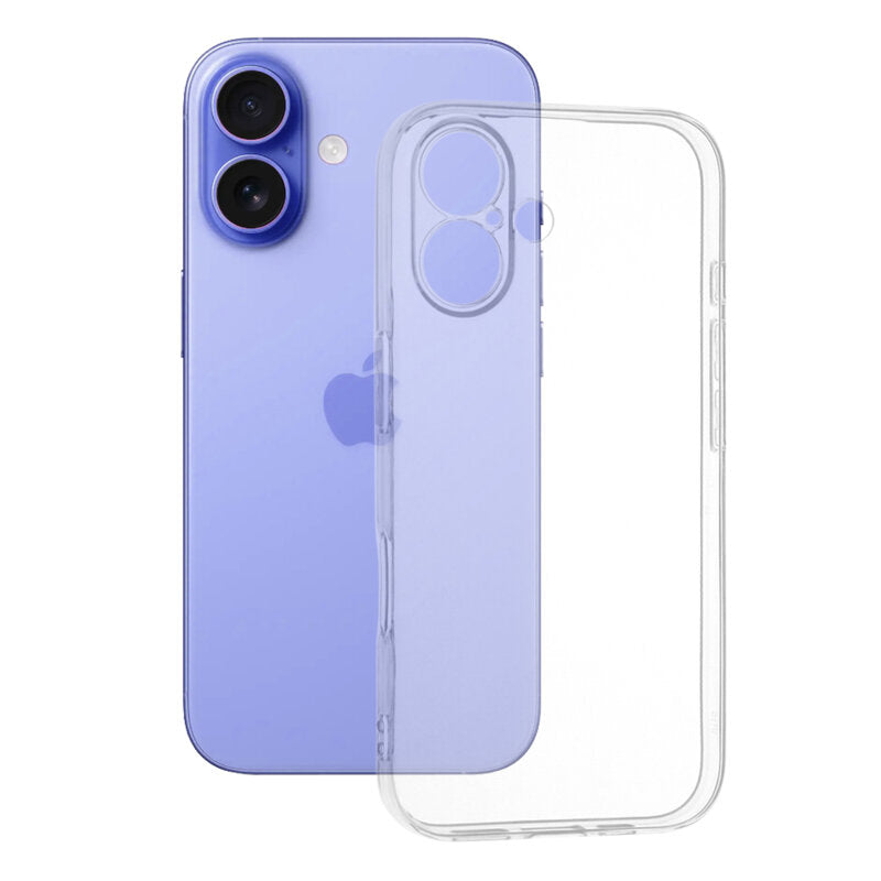 Husa Silicon Transparent, iPhone 16 Plus