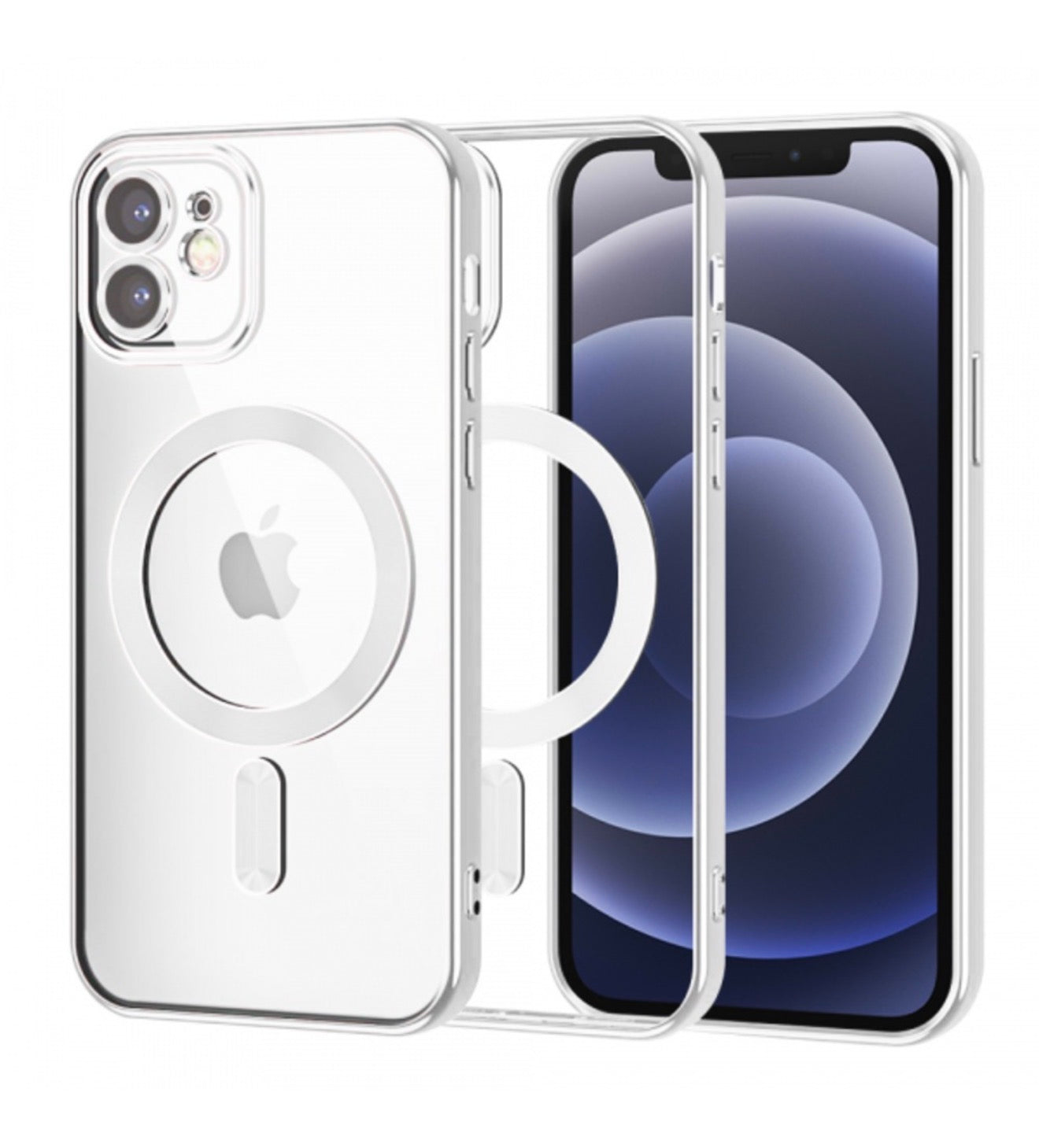 Husa iPhone 11 ,MagSafe si protectie pentru lentile,Argintiu+alte culori