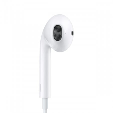 Casti iPhone, Cu Fir, In-ear, Microfon, Conector USB-C, alb