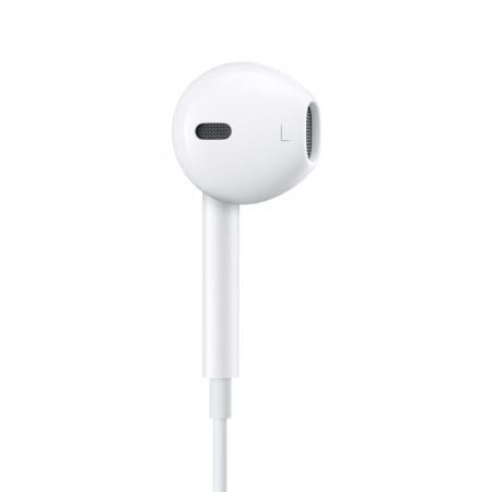 Casti iPhone, Cu Fir, In-ear, Microfon, Conector Lightning, alb