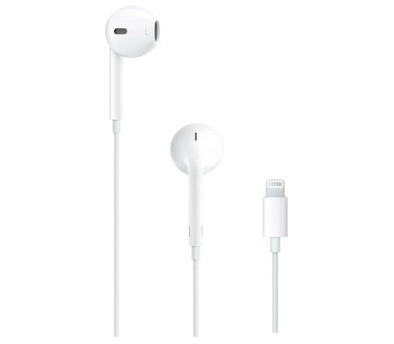 Casti iPhone, Cu Fir, In-ear, Microfon, Conector Lightning, alb