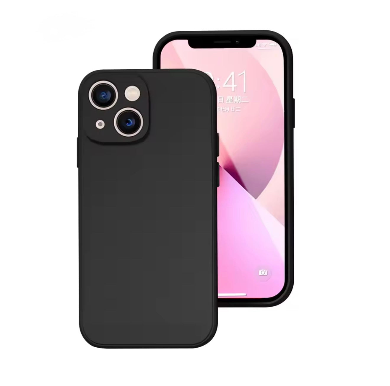 Husa iPhone 14 Plus , Silicon, Microfibra in Interior,Rosu + diverse culori