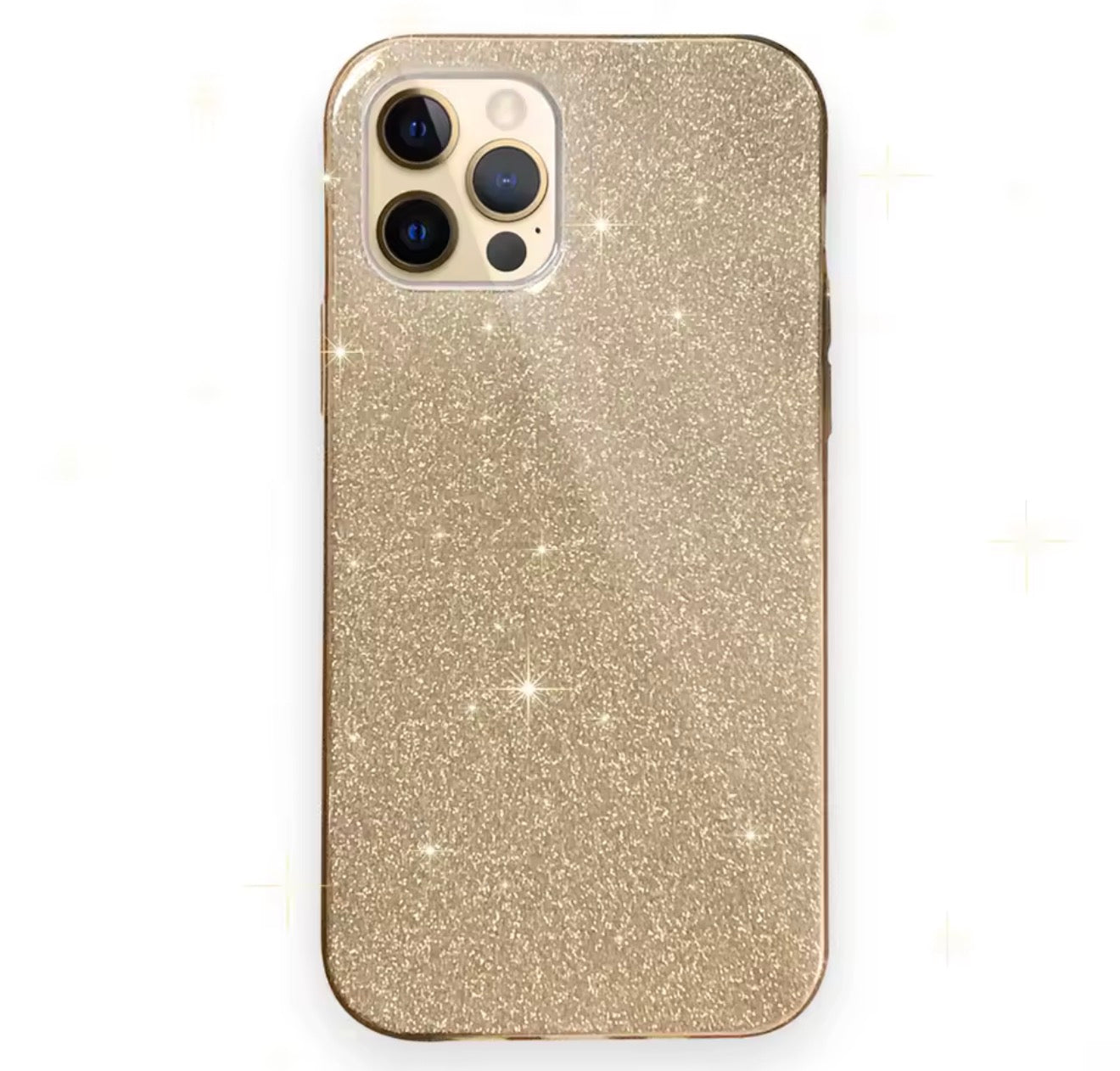 Husa iPhone 15 Pro,silicon,cu sclipici Auriu+alte culori