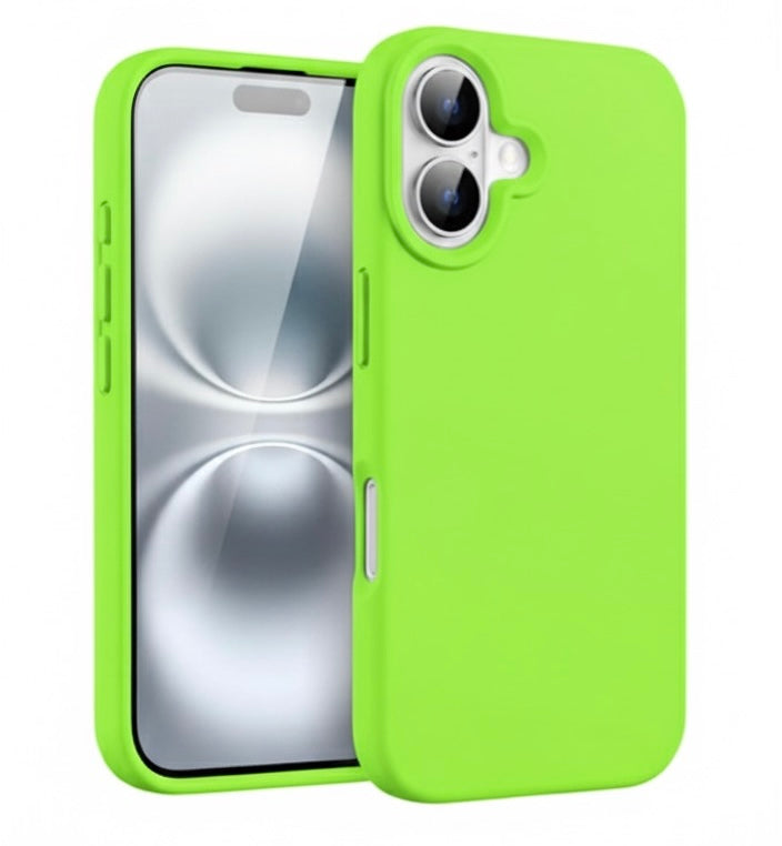 Husa iPhone 16 Plus,Silicon, Microfibra in Interior,Portocaliu + diverse culori