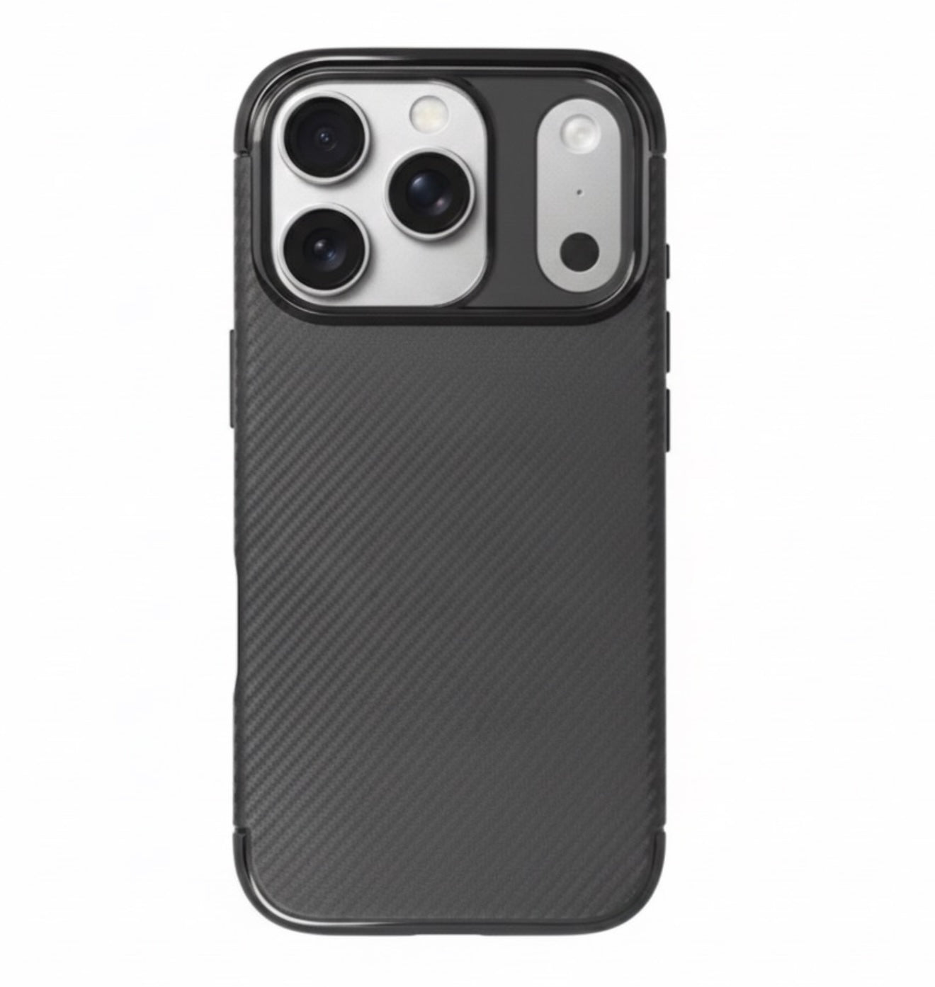 Husa iPhone 17 Pro - Silicon , Textura Carbon - AutoFocus ,Antisoc