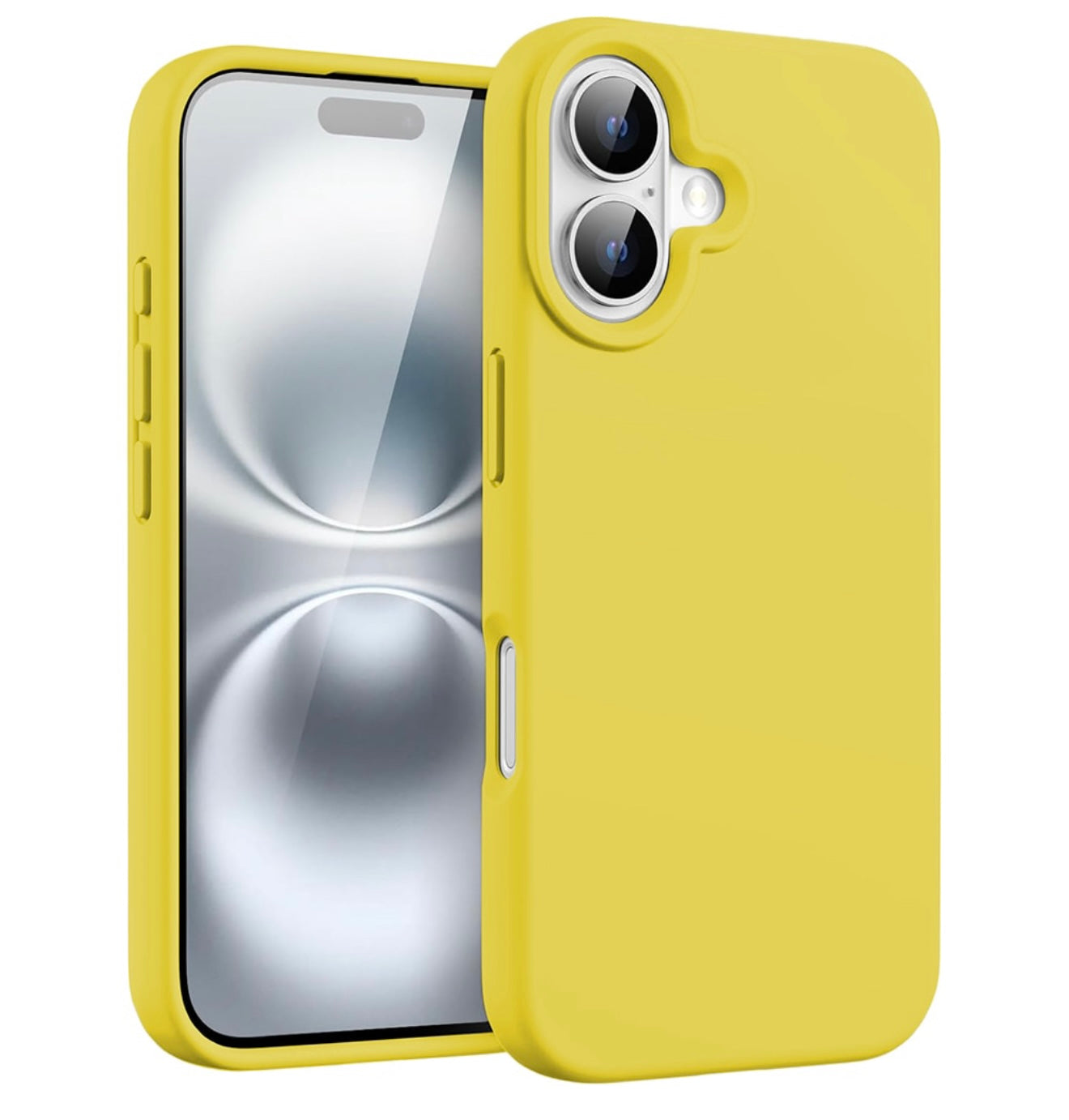 Husa iPhone 16 Plus , Silicon, Microfibra in Interior,Galben + diverse culori