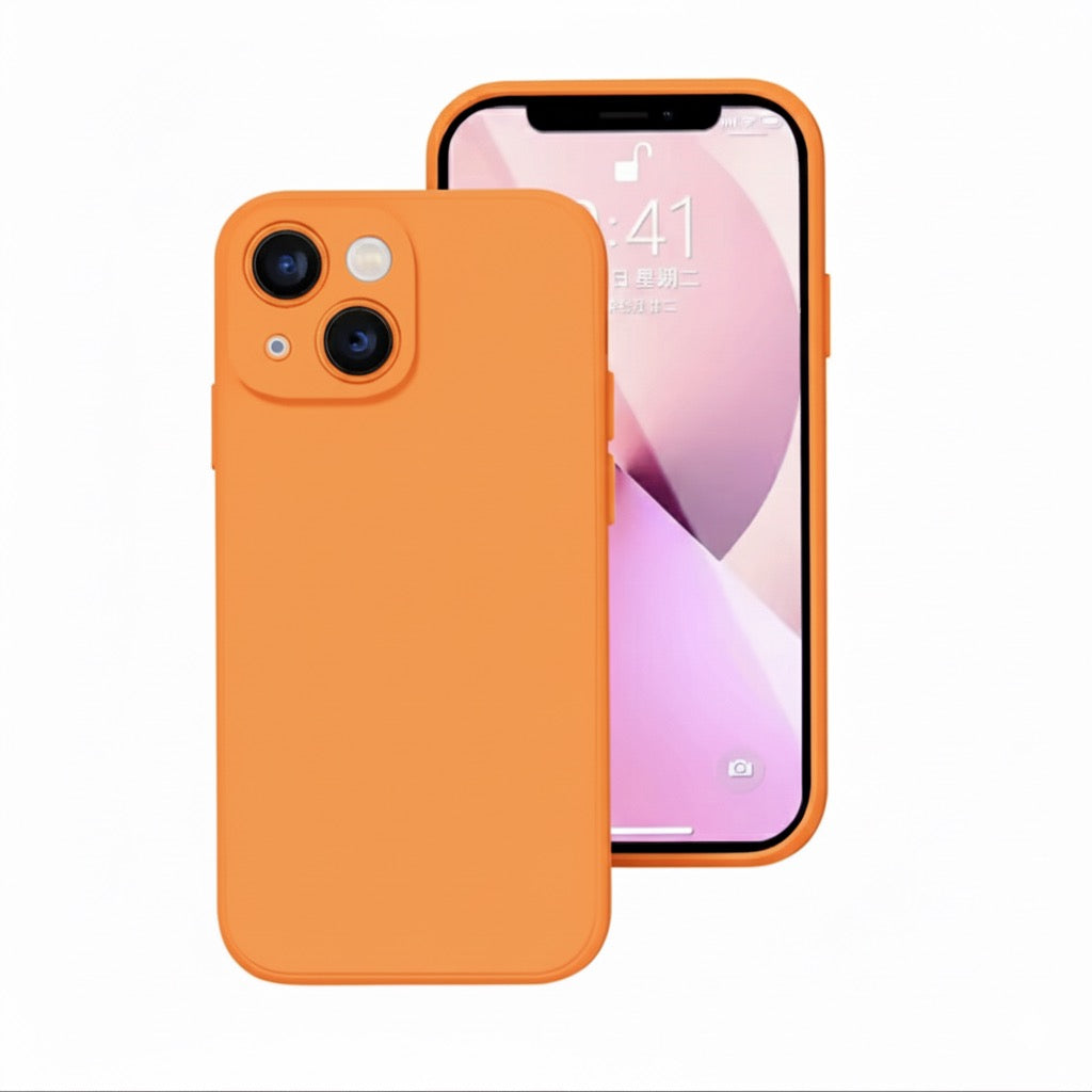 Husa iPhone 13, Silicon, Microfibra in Interior,Mov + diverse culori