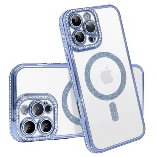 Husa iPhone 14 Pro,MagSafe,Sclipici,strasuri si Pietre,Roz+alte culori