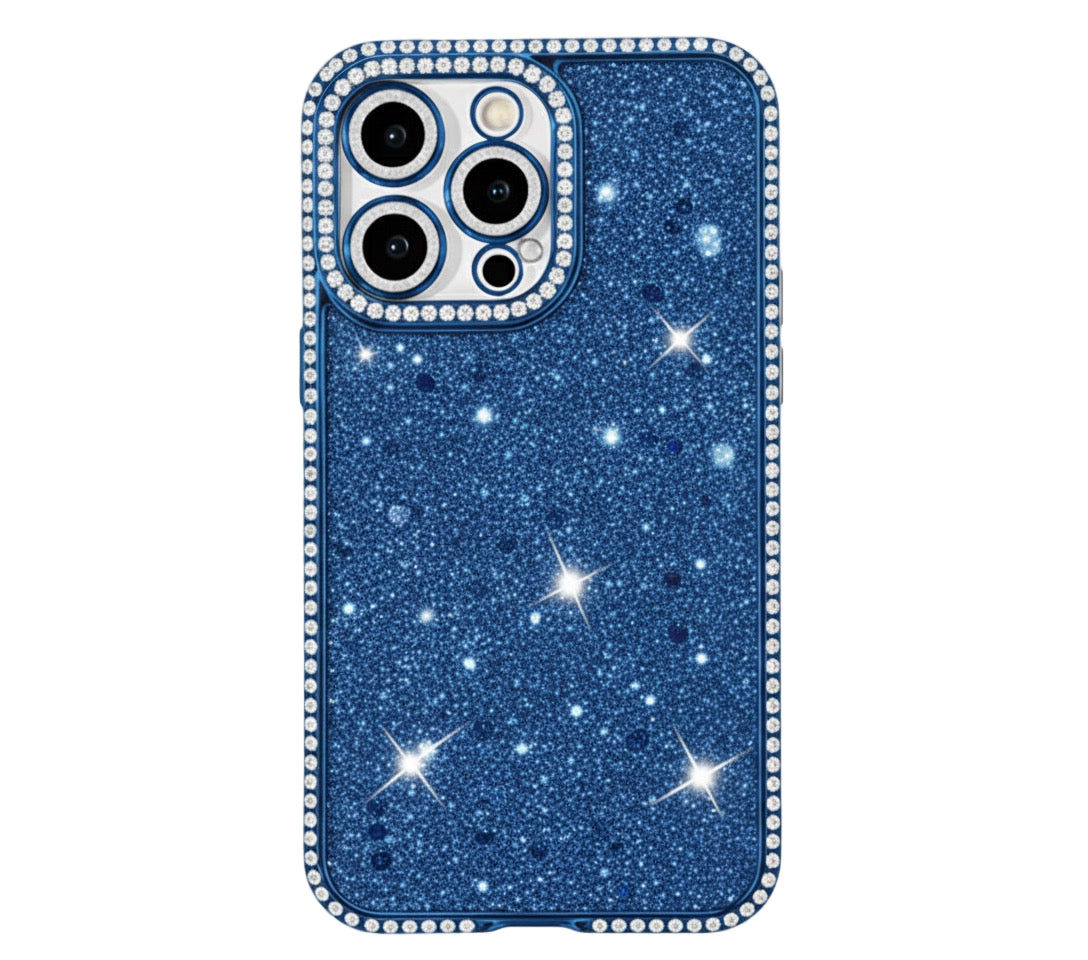 Husa iPhone 13 Pro ,Sclipici,strasuri si pietre pe margini, Auriu+alte culori