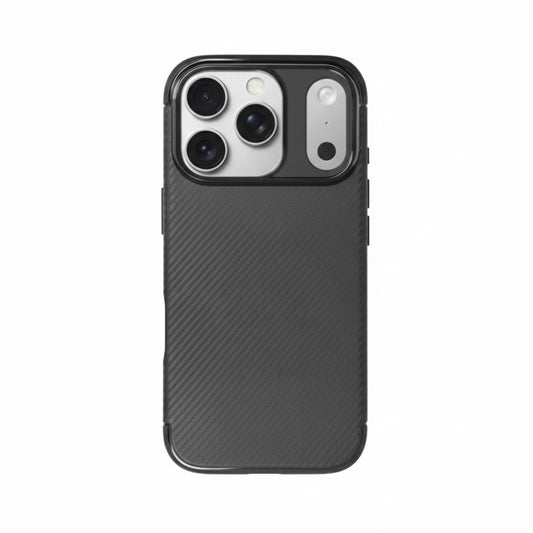 Husa iPhone 17 Pro Max - Silicon , Textura Carbon - AutoFocus ,Antisoc