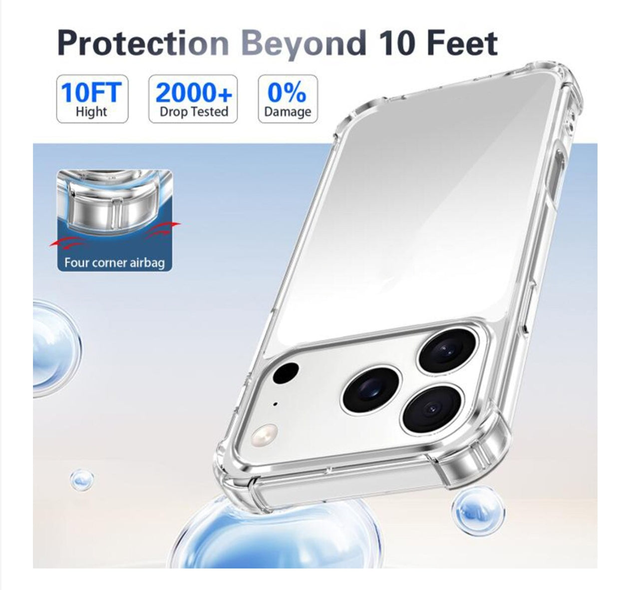 Husa iPhone 17 Pro ,Antisoc din Silicon Transparent