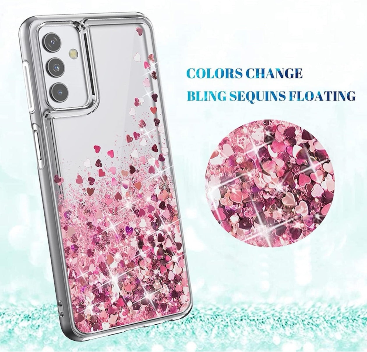 Husa Samsung Galaxy S20 Plus , cu Lichid si Sclipici,Roz