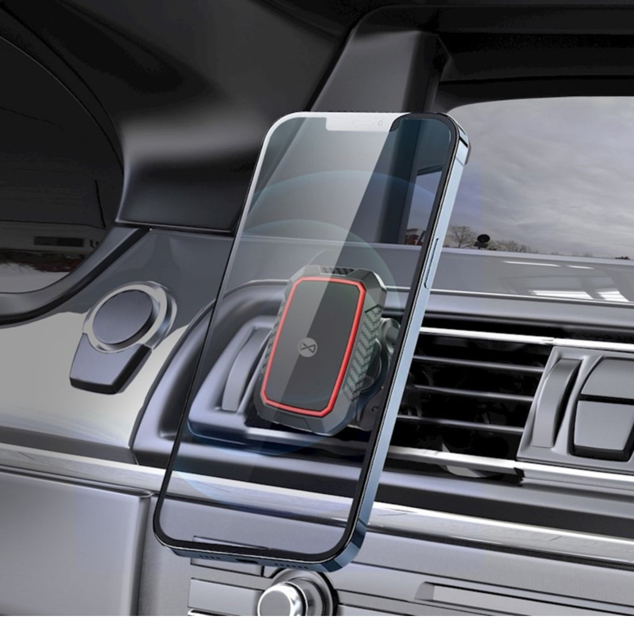 Suport Auto Universal, iTrend Magnetic Pentru Ventilație , Mh-371, Negru