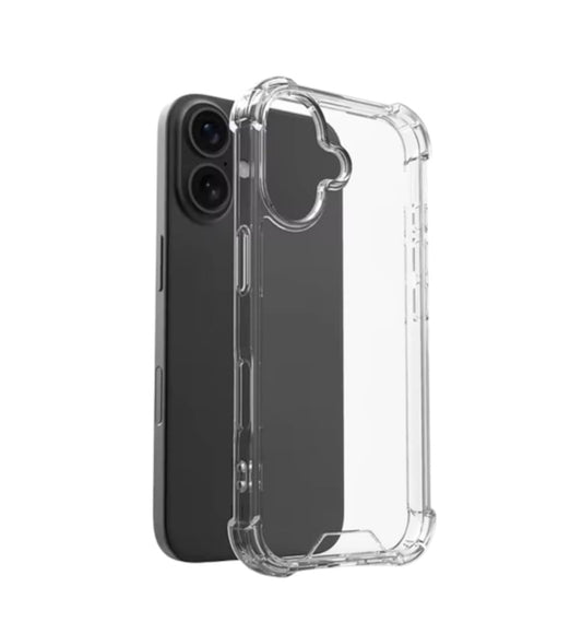 Husa iPhone 16  ,Antisoc din Silicon Transparent