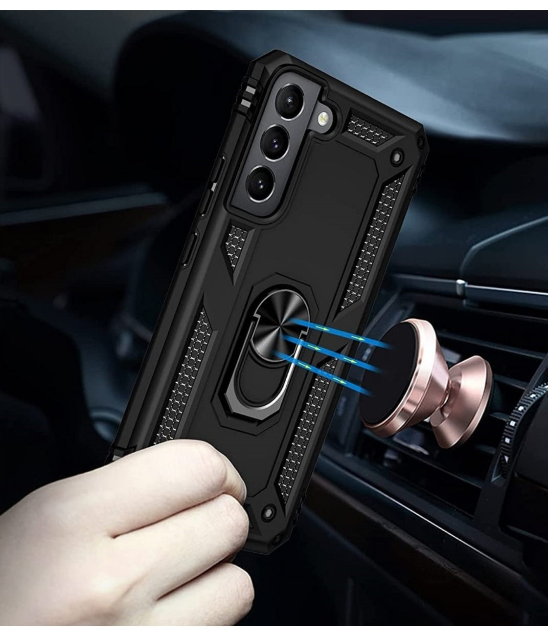 Husa Samsung Galaxy S25 , antisoc Hybrid cu inel