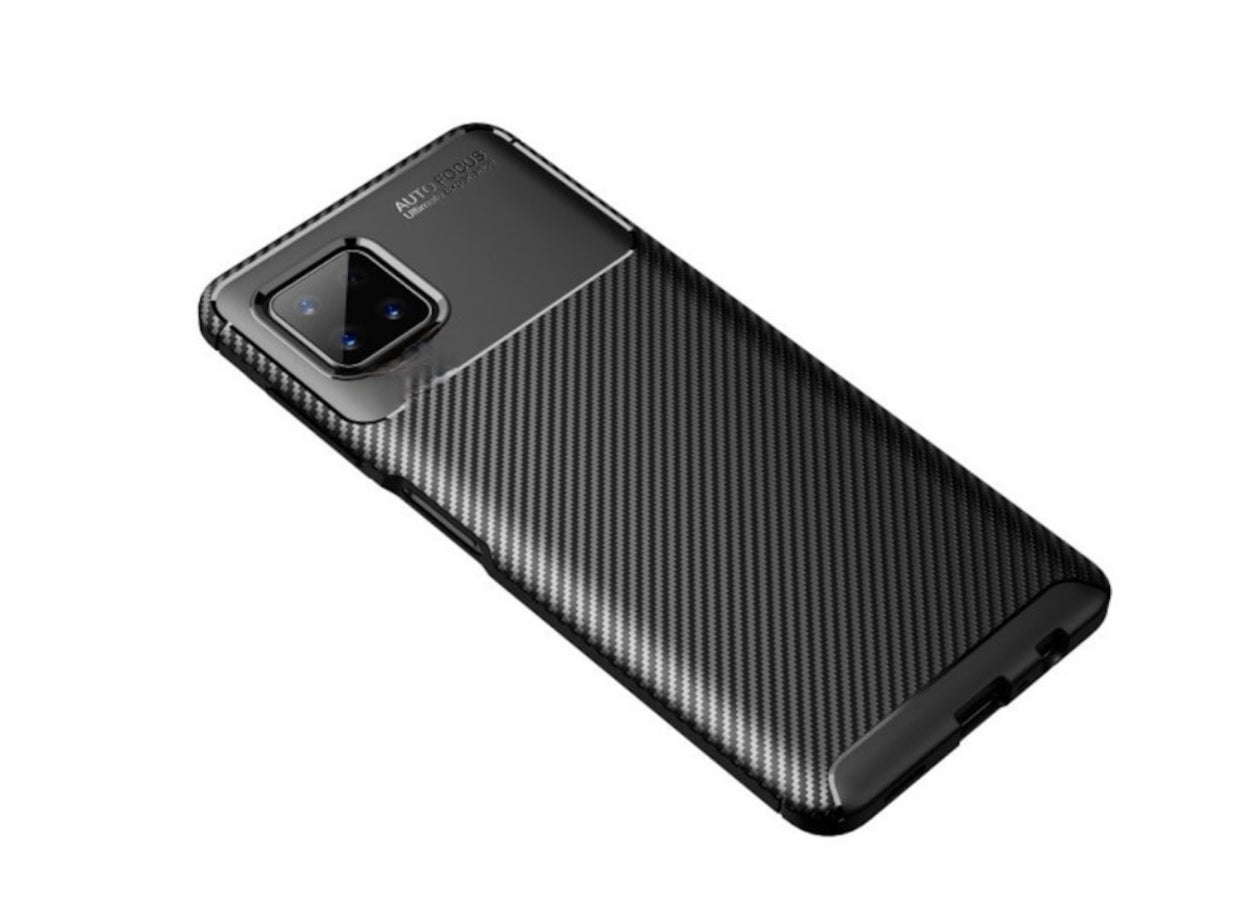 Husa Samsung Galaxy A22 5G , Silicon CarbonFiber ,Antisoc, negru