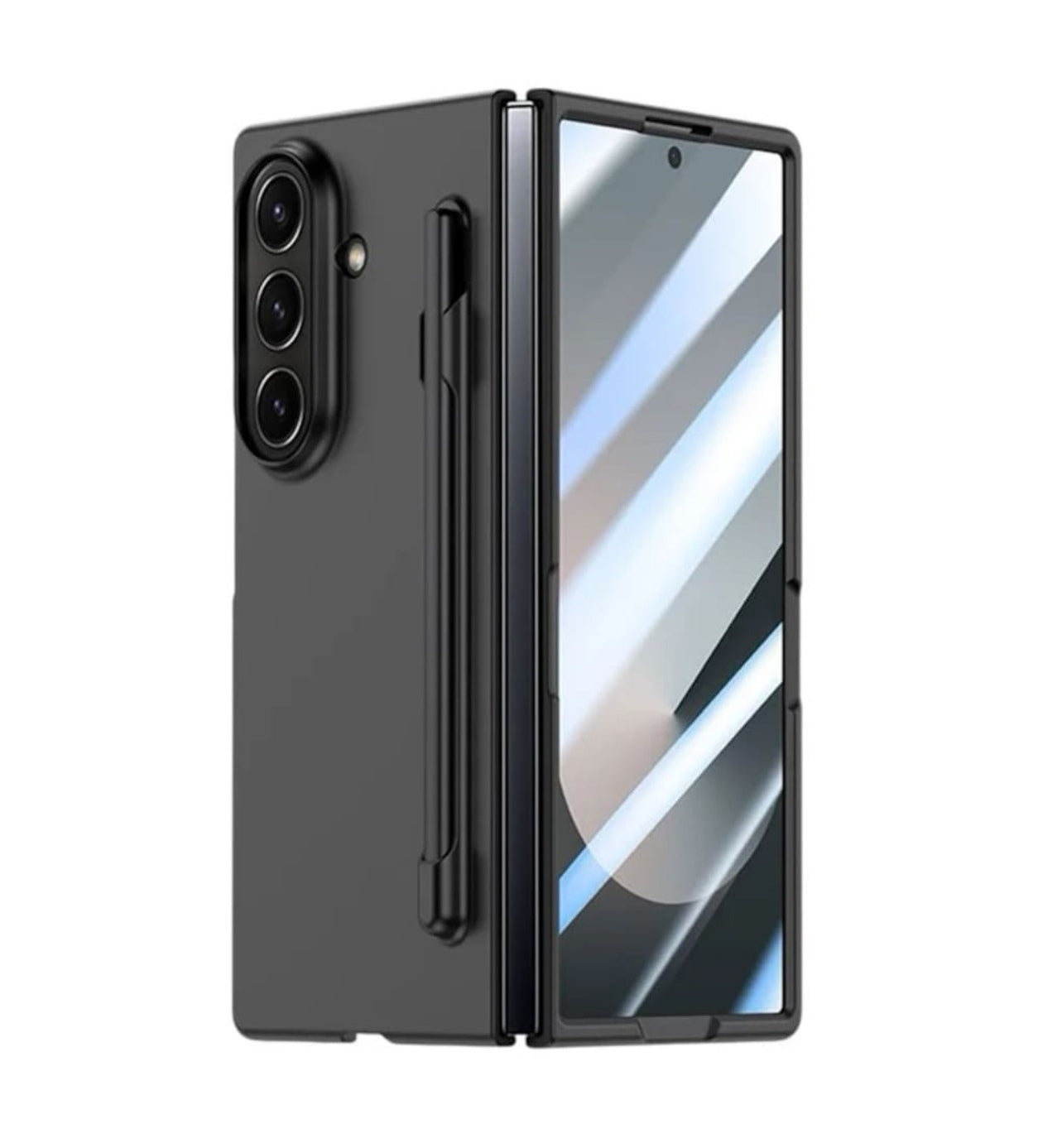 Husa Smart Pen Samsung Galaxy Z Fold 6, Pix digital inclus, Negru