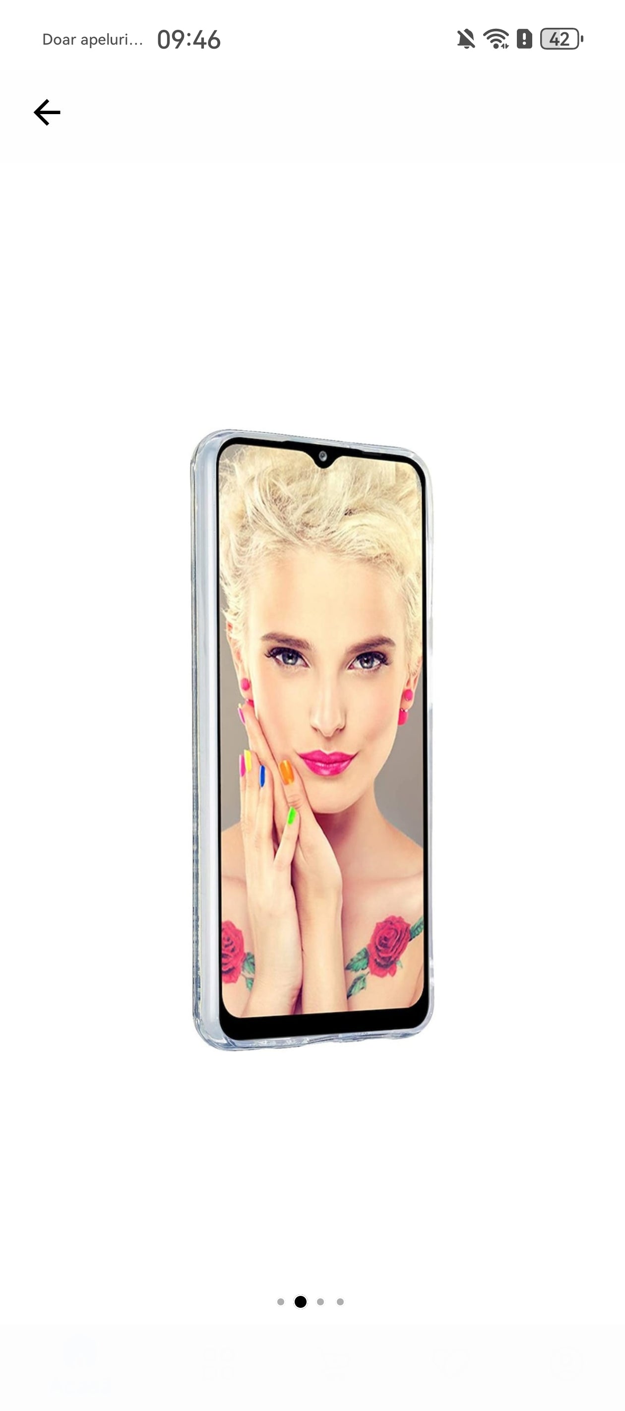 Husa Samsung Galaxy A22 5G, cu Apa si Sclipici, Roz