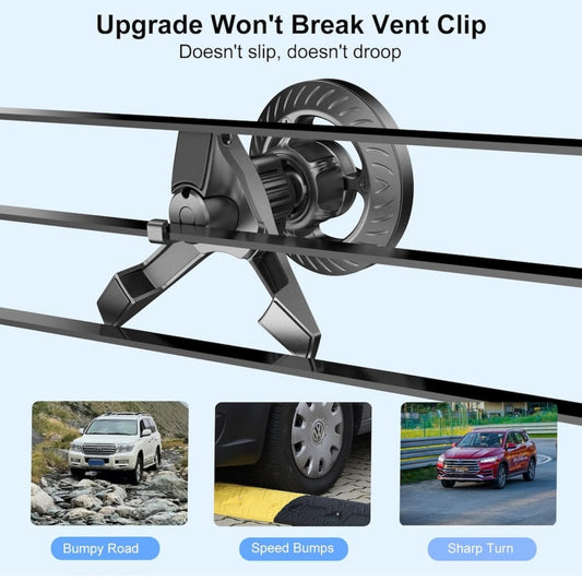 Suport Auto MagSafe pentru Grila ventilatie, iTrend MH382, Rotativ, Magnetic, Negru