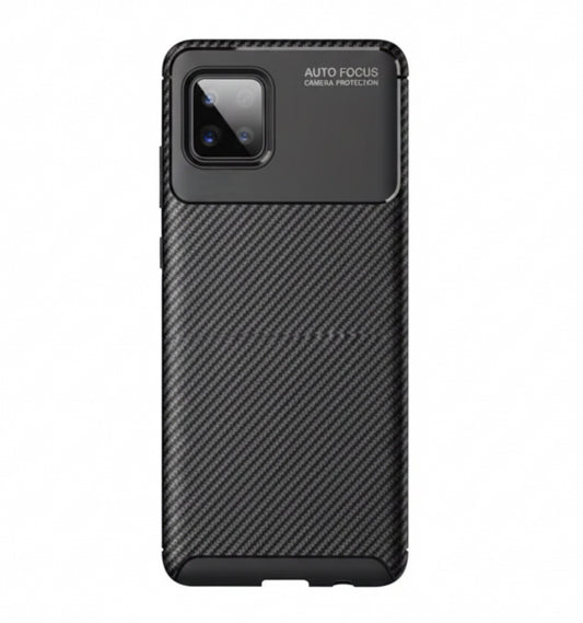Husa Samsung Galaxy A22 5G , Silicon CarbonFiber ,Antisoc, negru