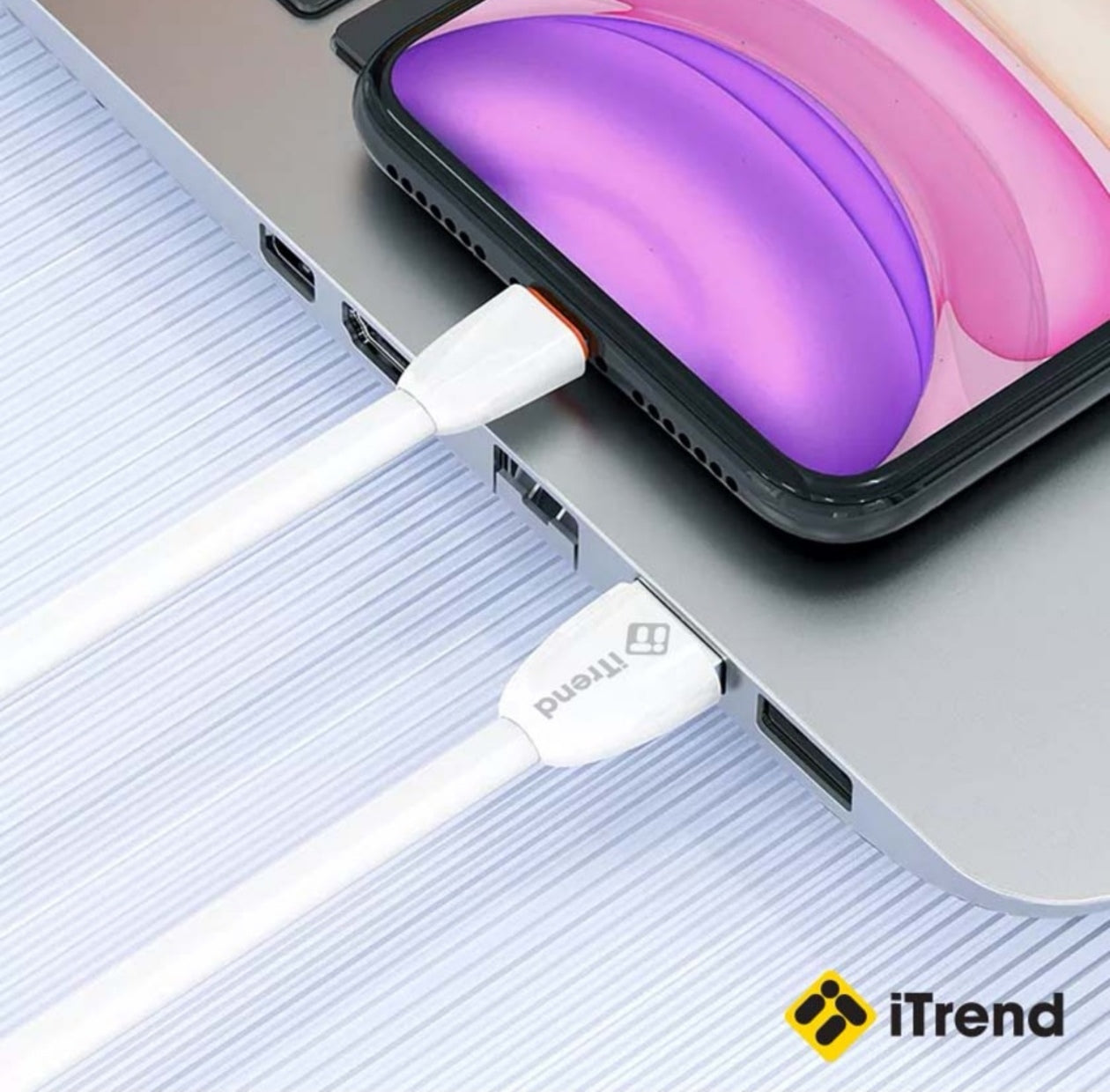 Cablu Type-C la USB-A, 2.1A Fast, 1m, iTrend, Alb