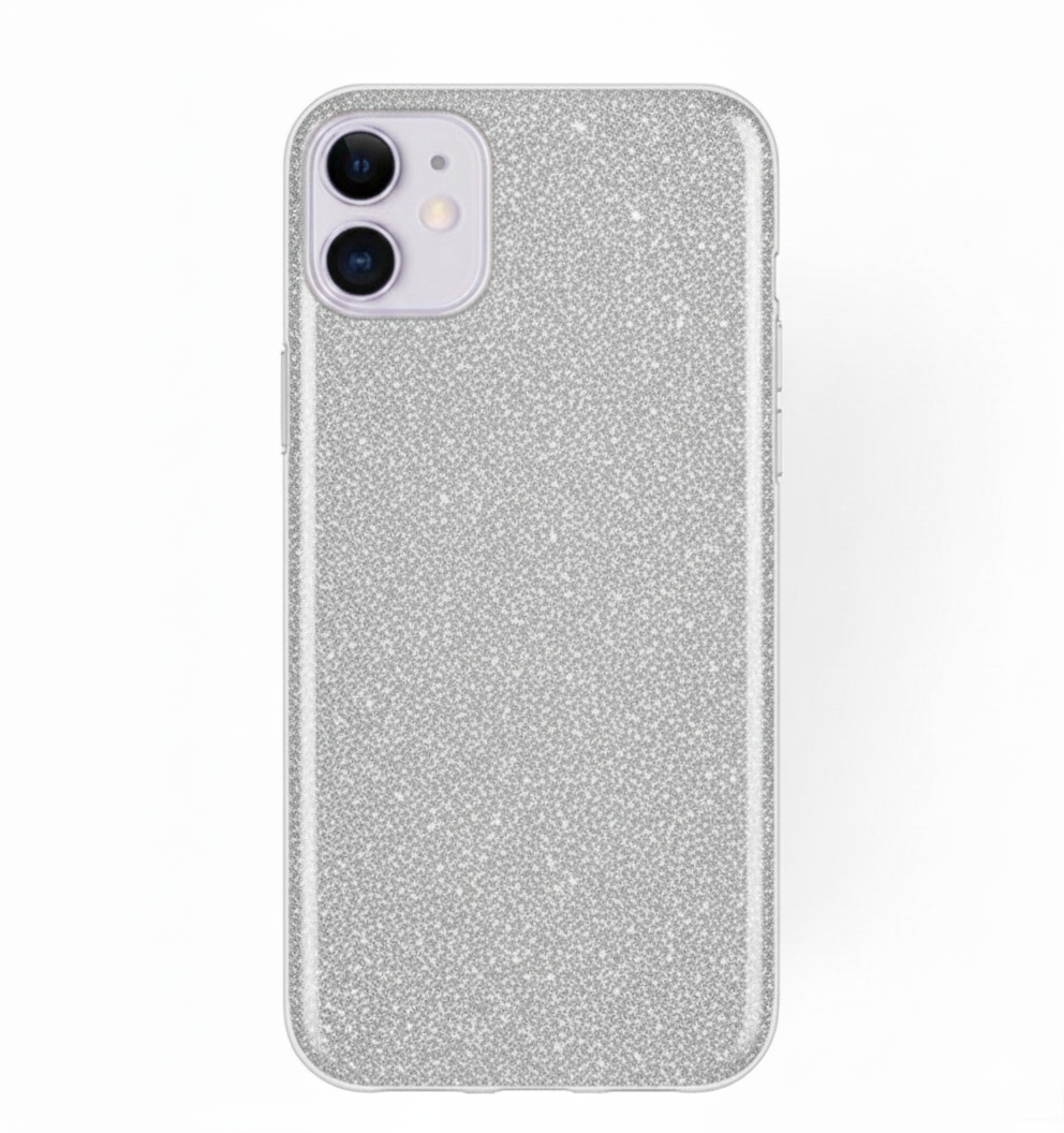 Husa iPhone 11 ,silicon,cu sclipici Roz +alte culori