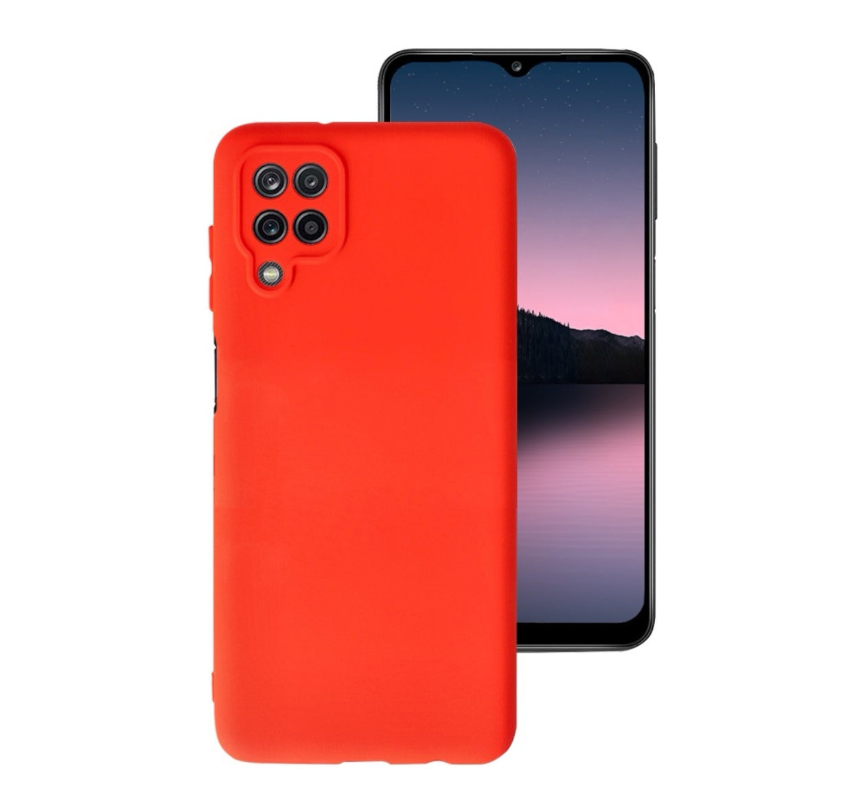 Husa Silicon Samsung Galaxy A12 , Roșu + diverse culori