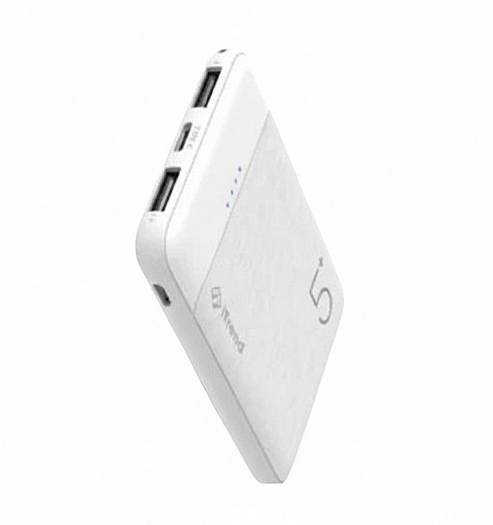 Baterie Externa Mini, iTrend PB305, Capacitate 5000 mAh, Incarcare Rapida, Alb