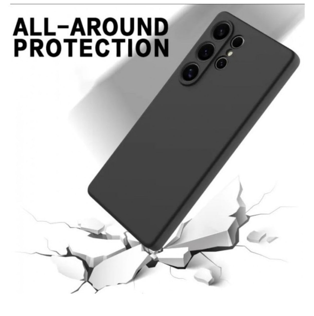 Husa Silicon Samsung Galaxy S25 Ultra, Negru+alte culori