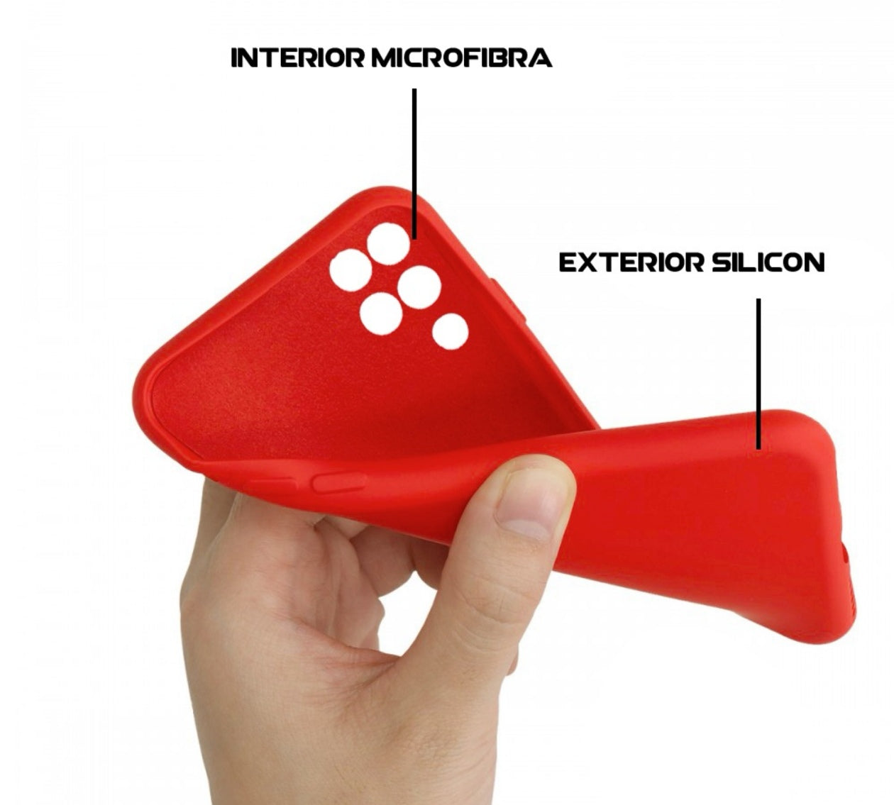 Husa Silicon Samsung Galaxy A12 , Roșu + diverse culori