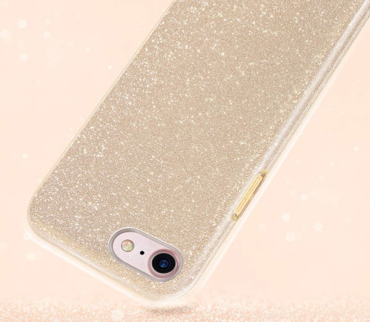 Husa iPhone 7/8/SE ,silicon,cu sclipici Roz +alte culori