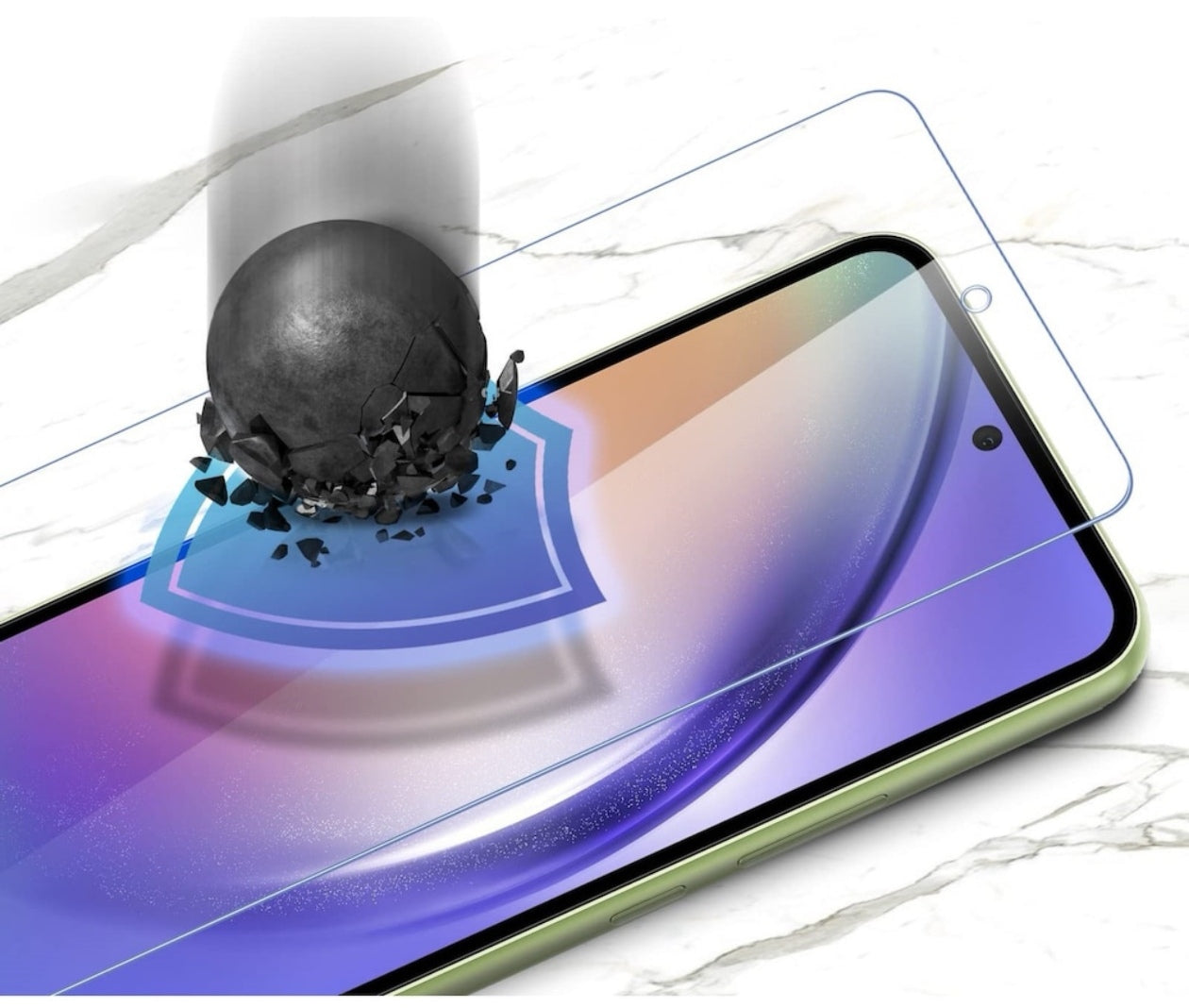 Folie de protectie din sticlă securizată, Samsung A55