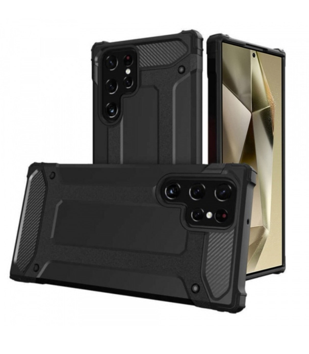 Husa Hybrid Antisoc , Samsung Galaxy S25 Ultra ,Auriu +alte culori