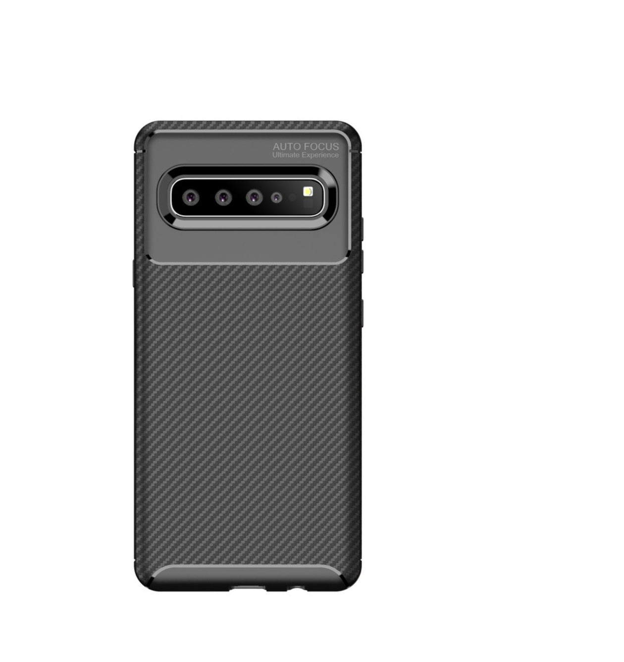 Husa Samsung Galaxy S10 , Silicon CarbonFiber ,Antisoc, negru