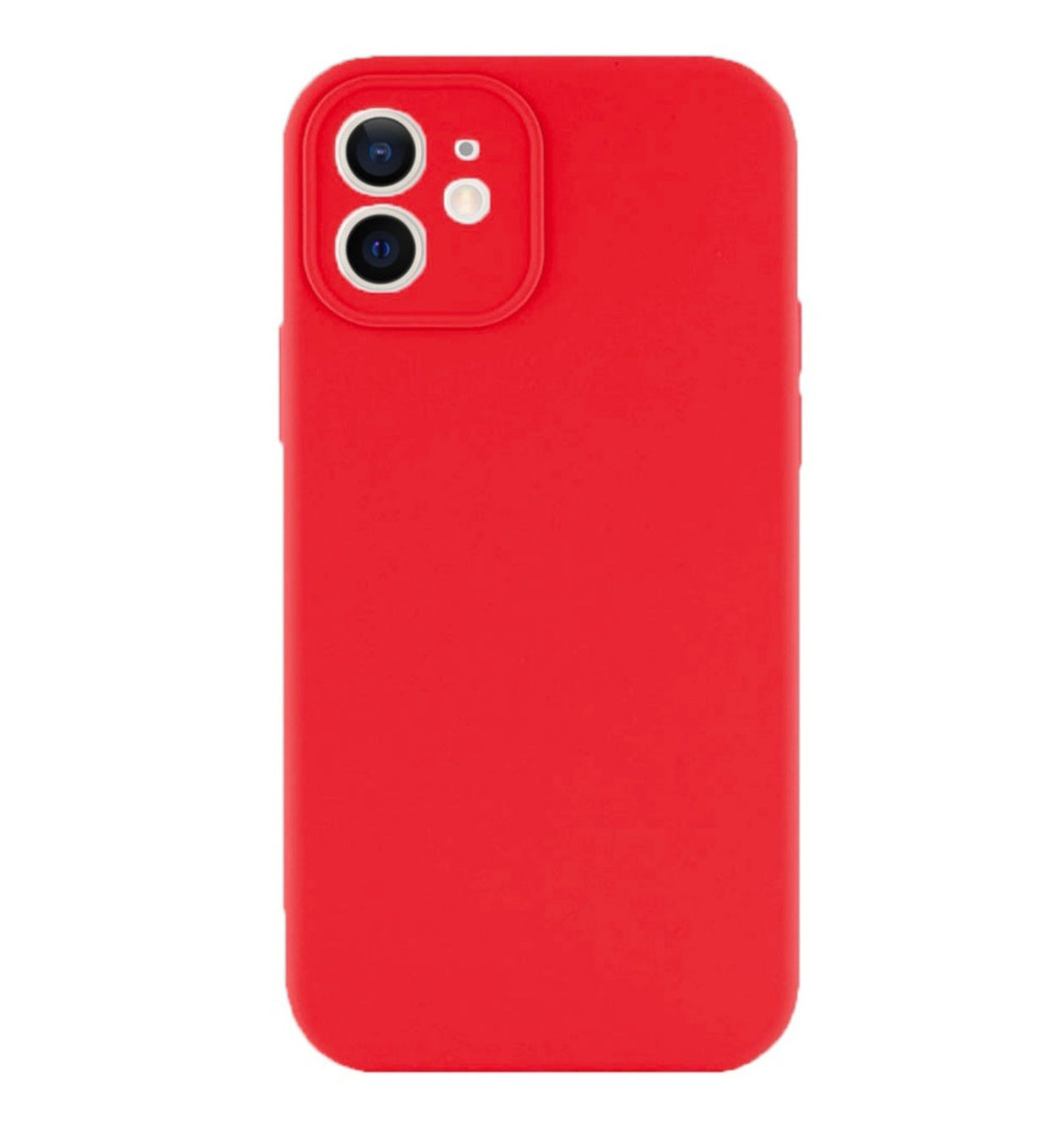 Husa Silicon iPhone 12, Microfibra la interior, Roșu + mai multe culori