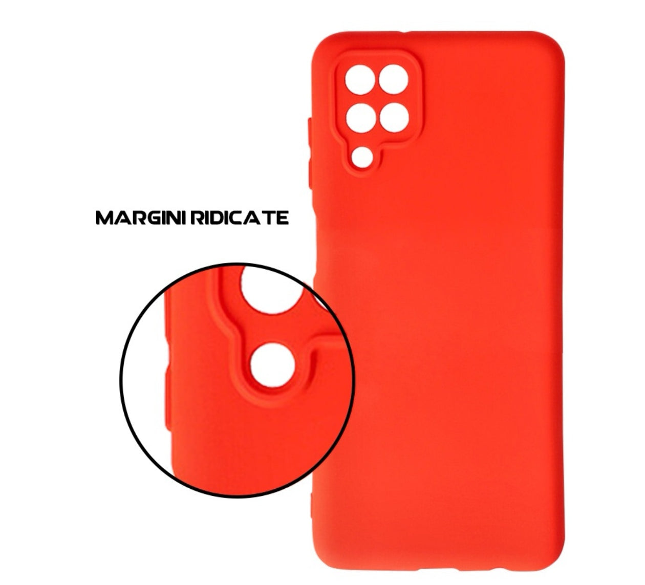 Husa Silicon Samsung Galaxy A12 , Roșu + diverse culori