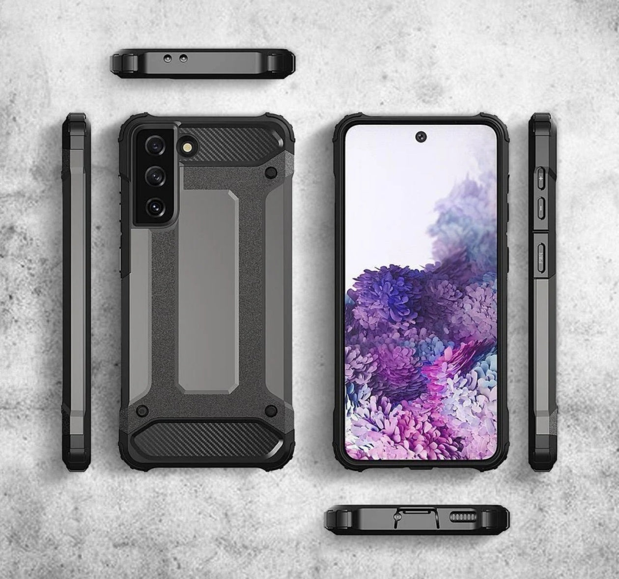 Husa Hybrid Antisoc , Samsung A35 ,Negru +alte culori