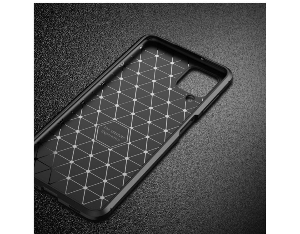 Husa Samsung Galaxy A12 5G , Silicon CarbonFiber ,Antisoc, negru