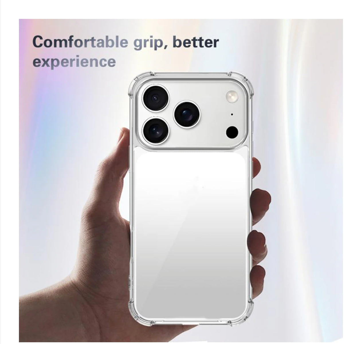 Husa iPhone 17 Pro ,Antisoc din Silicon Transparent